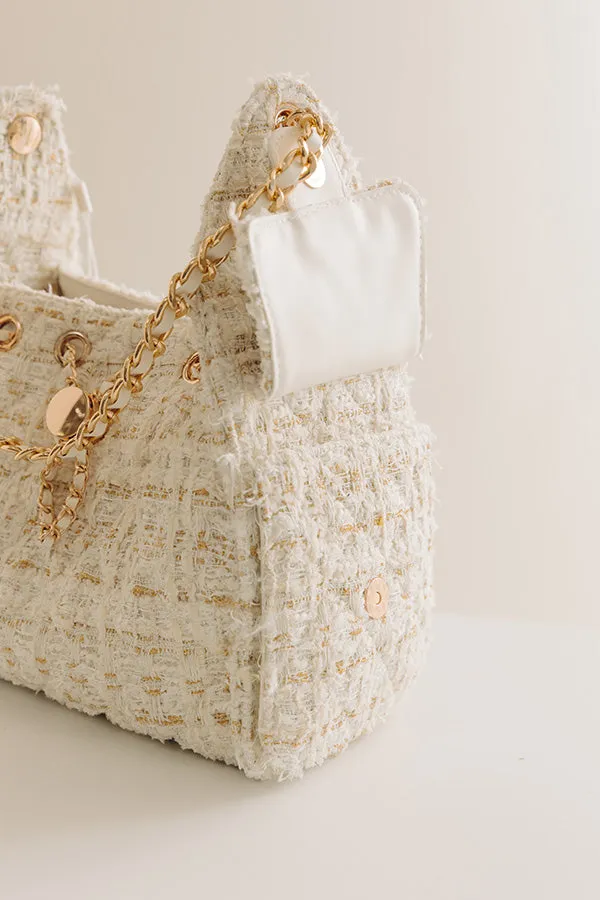 The Paisley Tweed Purse in White sold by Impressions product image thumbnail 4