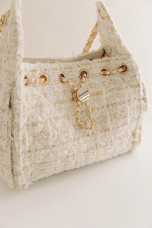 The Paisley Tweed Purse in White sold by Impressions product image thumbnail 3