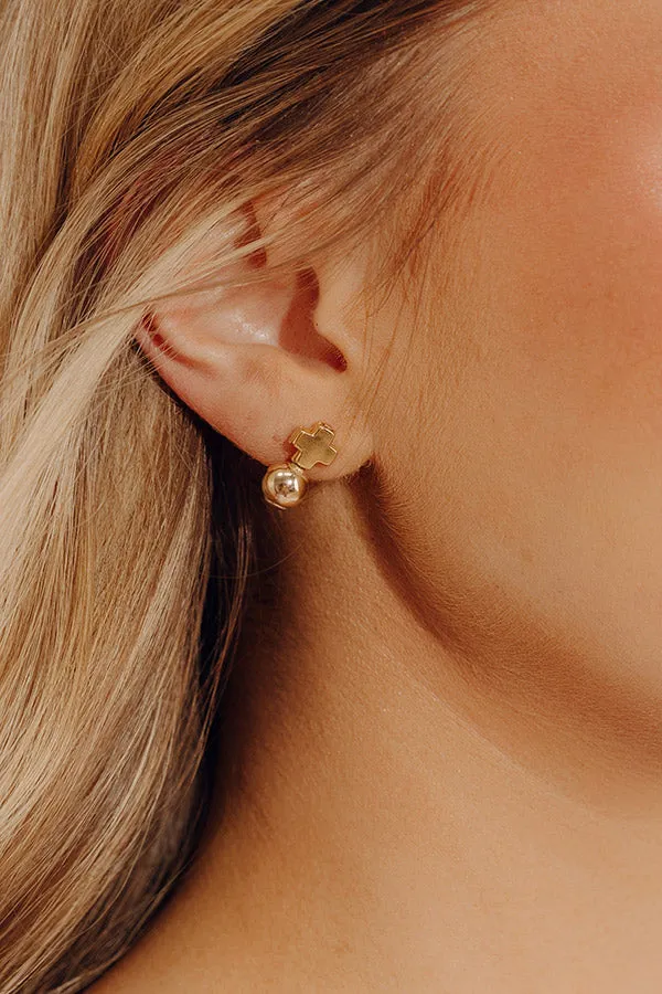 Enewton Signature Gold Cross Classic Drop Earrings in Gold sold by Impressions product image thumbnail 2