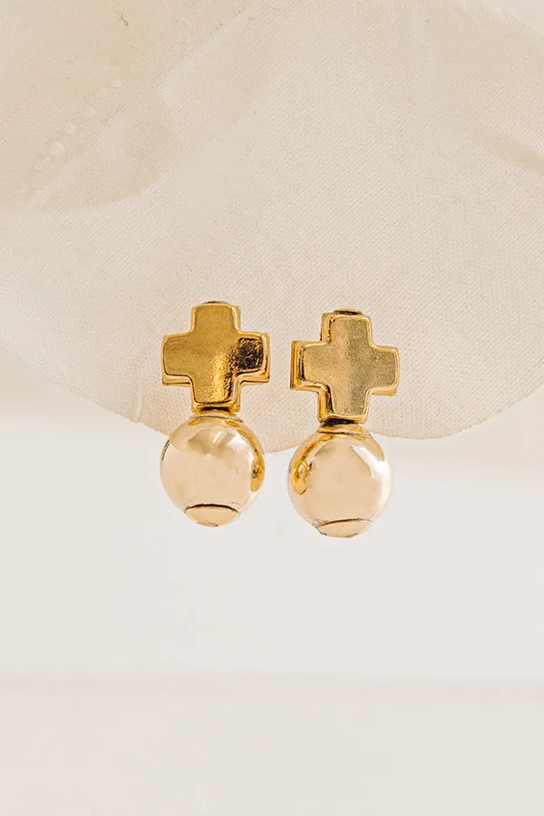 Enewton Signature Gold Cross Classic Drop Earrings in Gold sold by Impressions product image thumbnail 3