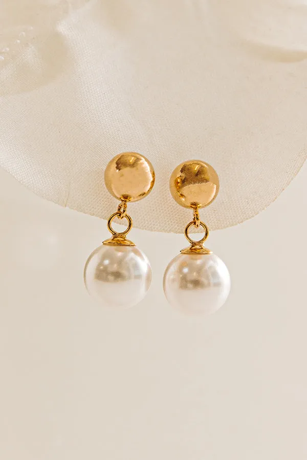 Enewton Classic 8mm Ball Drop Stud Earrings in Pearl sold by Impressions product image thumbnail 2