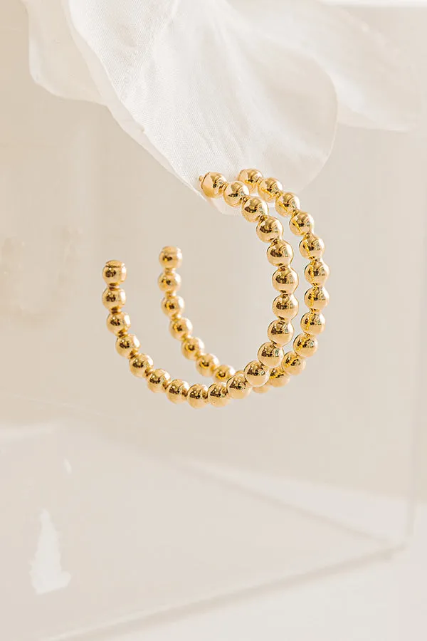 Enewton Classic Beaded 1.25 inch Post Hoop Earrings in 4mm sold by Impressions