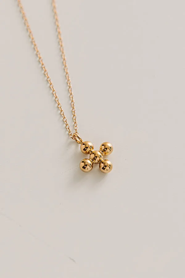 Enewton Signature Cross Beaded Gold Charm Necklace sold by Impressions product image thumbnail 4