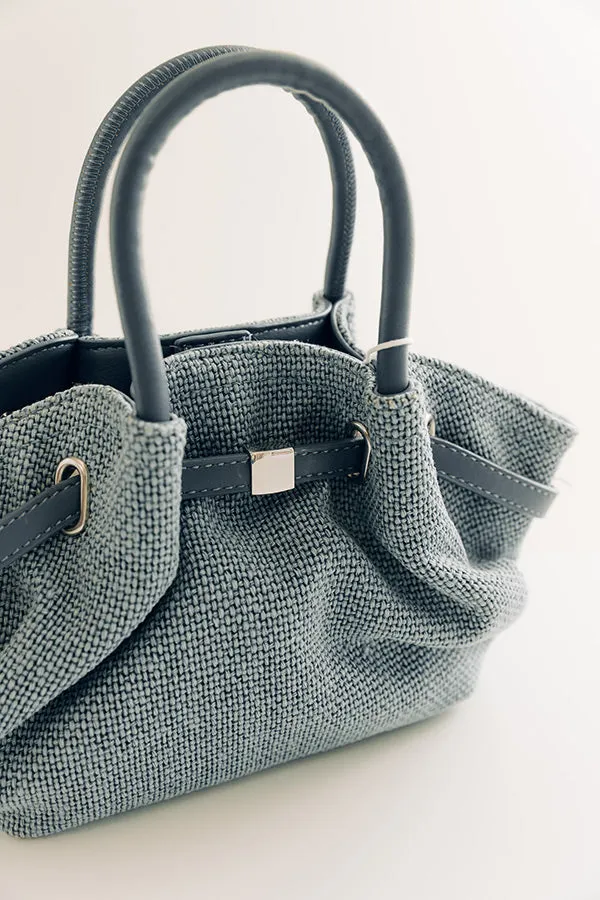The Selena Woven Purse in Airy Blue sold by Impressions product image thumbnail 4