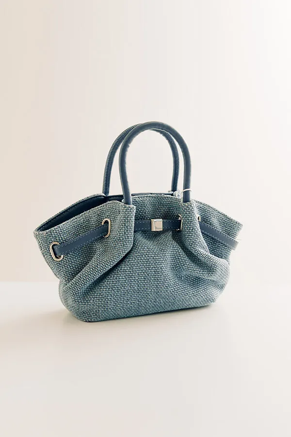 The Selena Woven Purse in Airy Blue sold by Impressions product image thumbnail 2