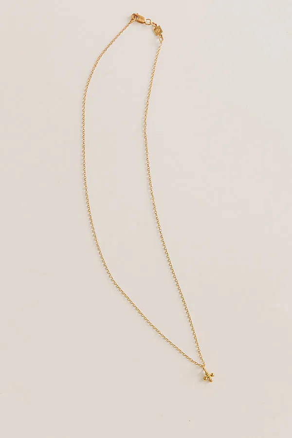 Enewton Signature Cross Beaded Small Gold Charm Necklace sold by Impressions product image thumbnail 2
