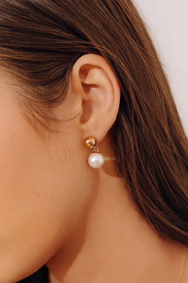 Enewton Classic 10mm Ball Drop Stud Earrings in Pearl sold by Impressions product image thumbnail 3