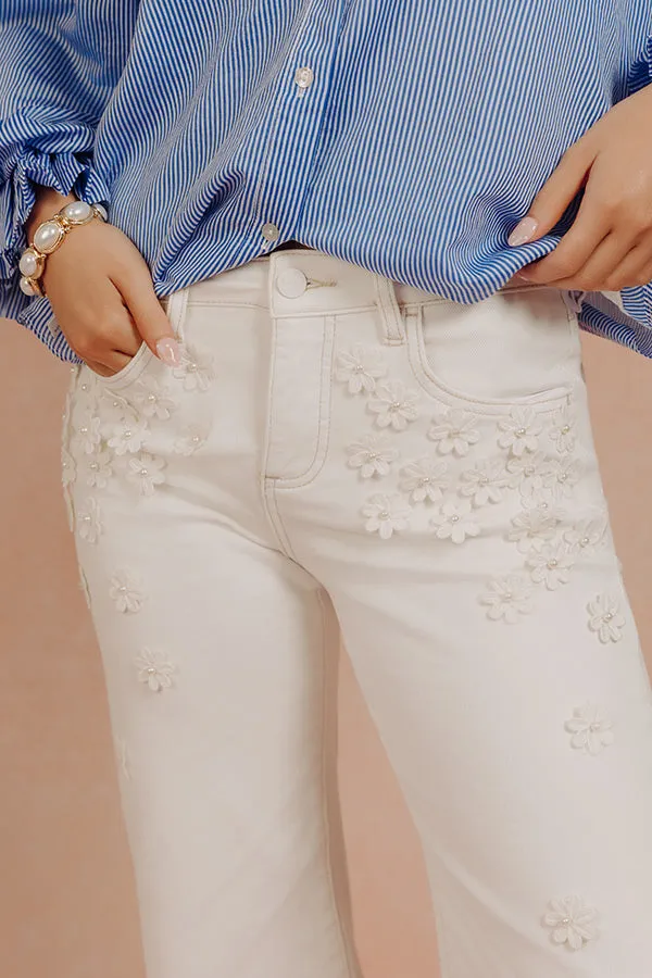 RISEN Polly Midrise Floral Embellished Wide Leg Jean sold by Impressions product image thumbnail 2