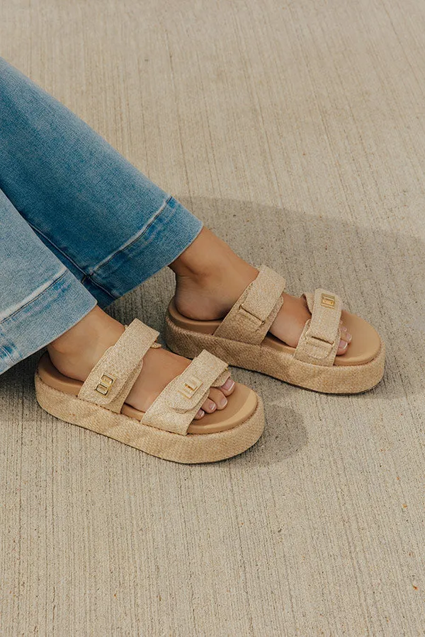 Onya Raffia Woven Platform Sandal in Natural sold by Impressions product image thumbnail 2