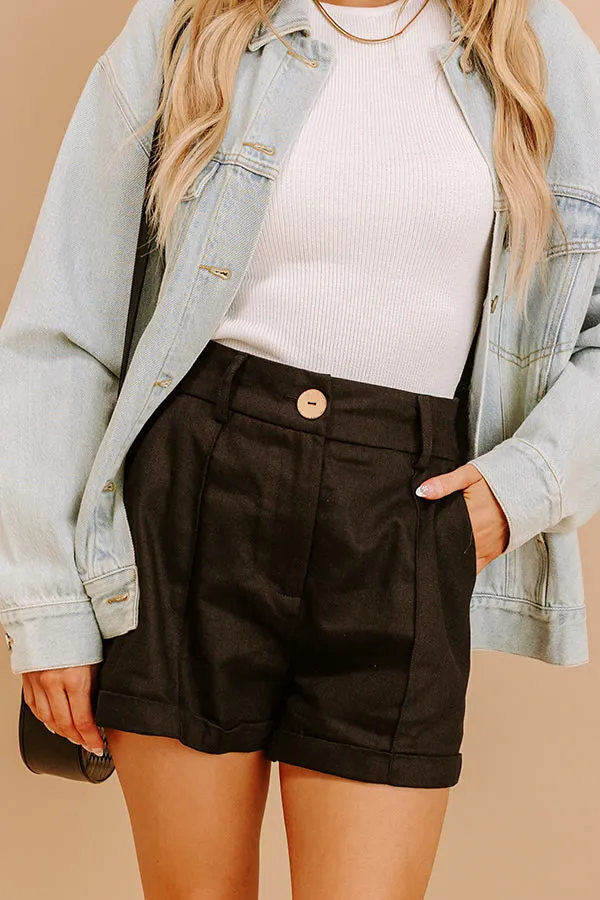 The Taylor High Waist Shorts in Black sold by Impressions product image thumbnail 3