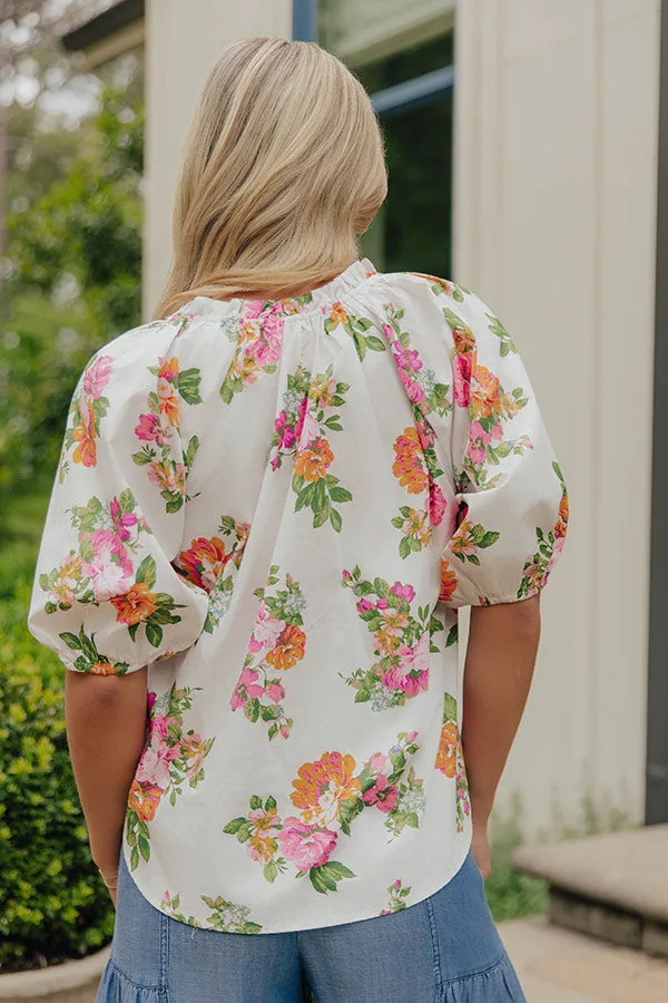 Sweet Court Floral Top sold by Impressions product image thumbnail 4