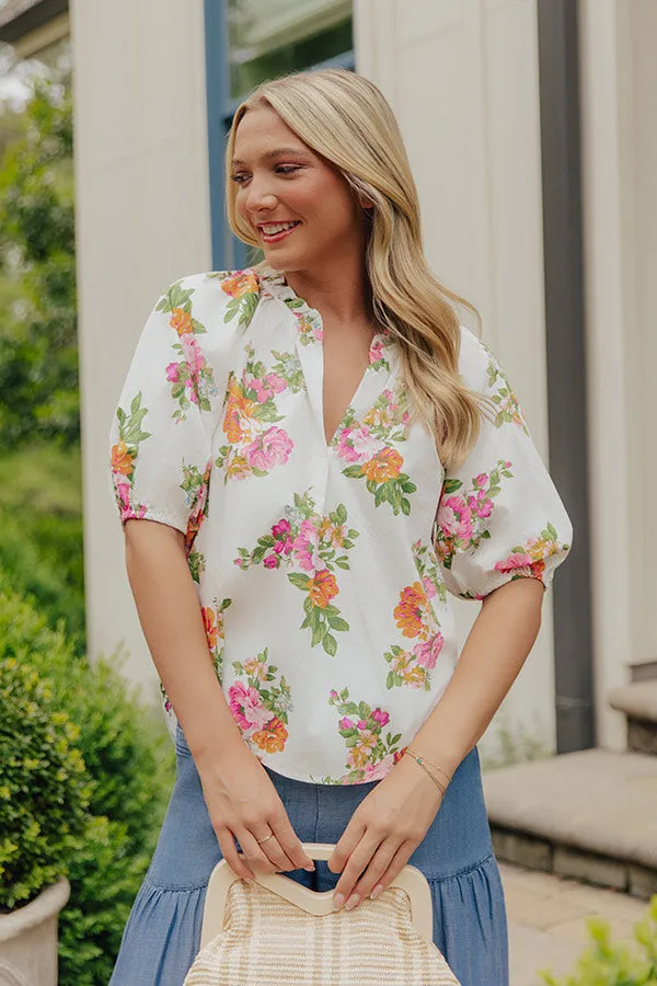 Sweet Court Floral Top sold by Impressions product image thumbnail 5