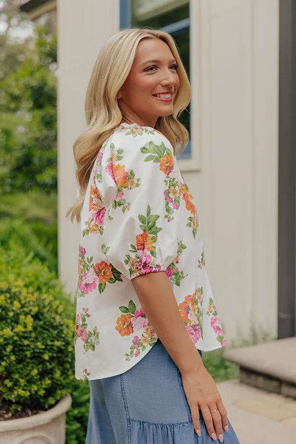 Sweet Court Floral Top sold by Impressions product image thumbnail 3