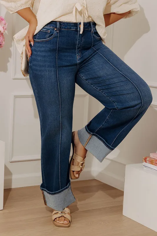 RISEN Hilary High Waist Straight Leg Jean Curves made by Risen