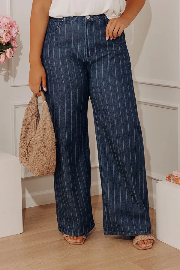 RISEN Calla Midrise Stripe Wide Leg Jean Curves sold by Impressions product image thumbnail 2