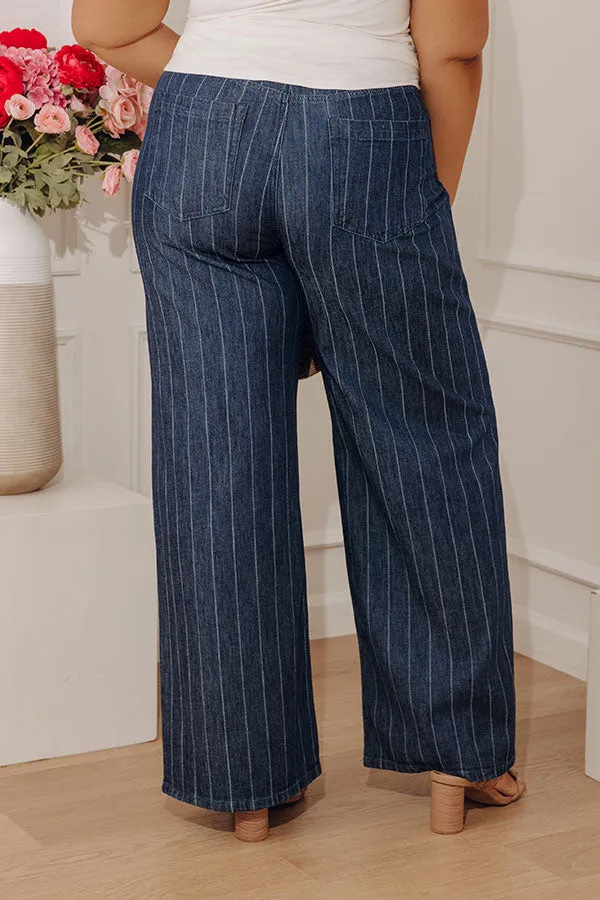 RISEN Calla Midrise Stripe Wide Leg Jean Curves sold by Impressions product image thumbnail 4