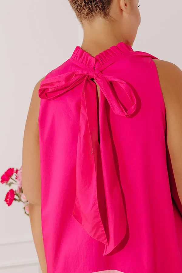 Sunset Social Color Block Mini Dress Curves sold by Impressions product image thumbnail 5