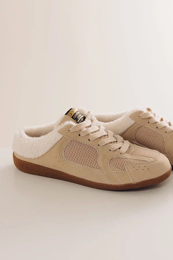 Margo Faux Nubuck Slip On Sneaker in Warm Taupe sold by Impressions product image thumbnail 4
