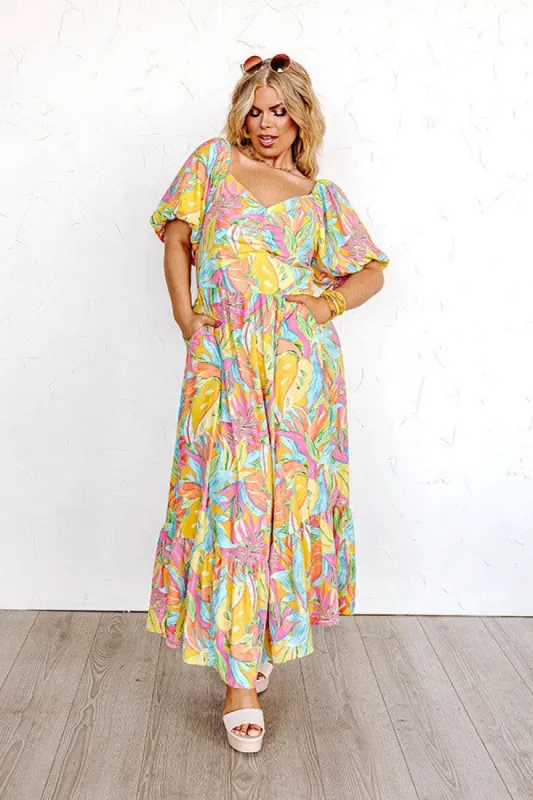 Tulum Sunshine Maxi Dress Curves sold by Impressions