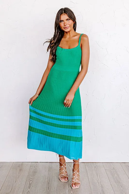 Sweet Valor Midi In Kelly Green sold by Impressions