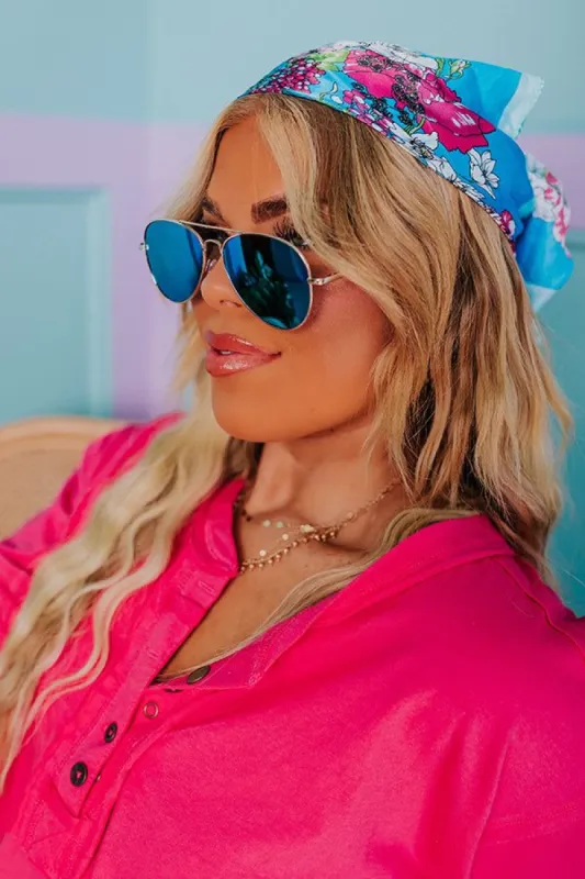Sunny Forecast Aviators in Blue sold by Impressions