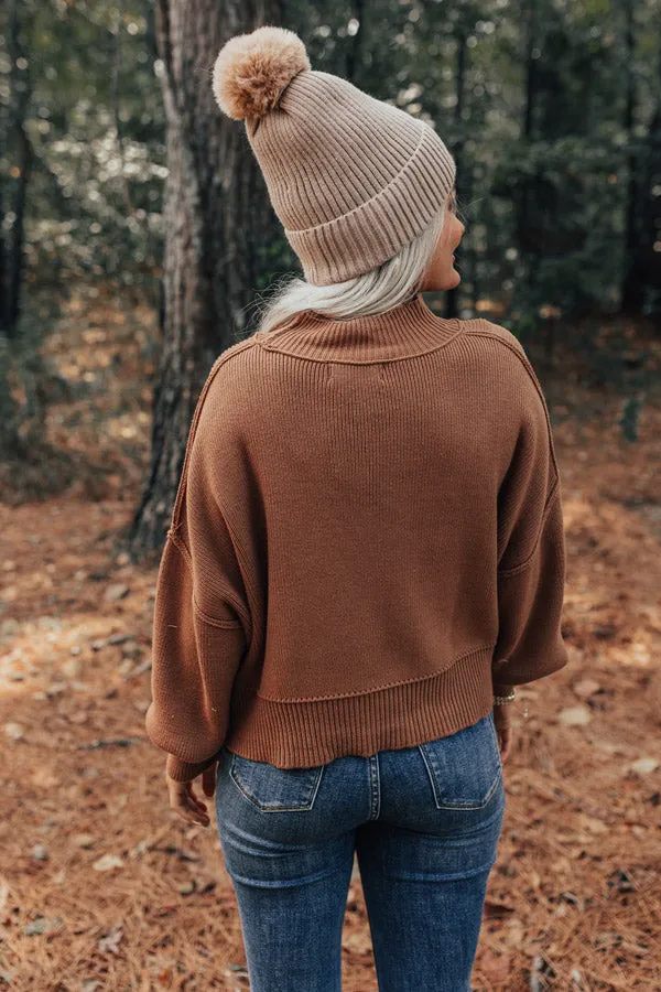 Autumn Charm Knit Sweater In Camel sold by Impressions product image thumbnail 3