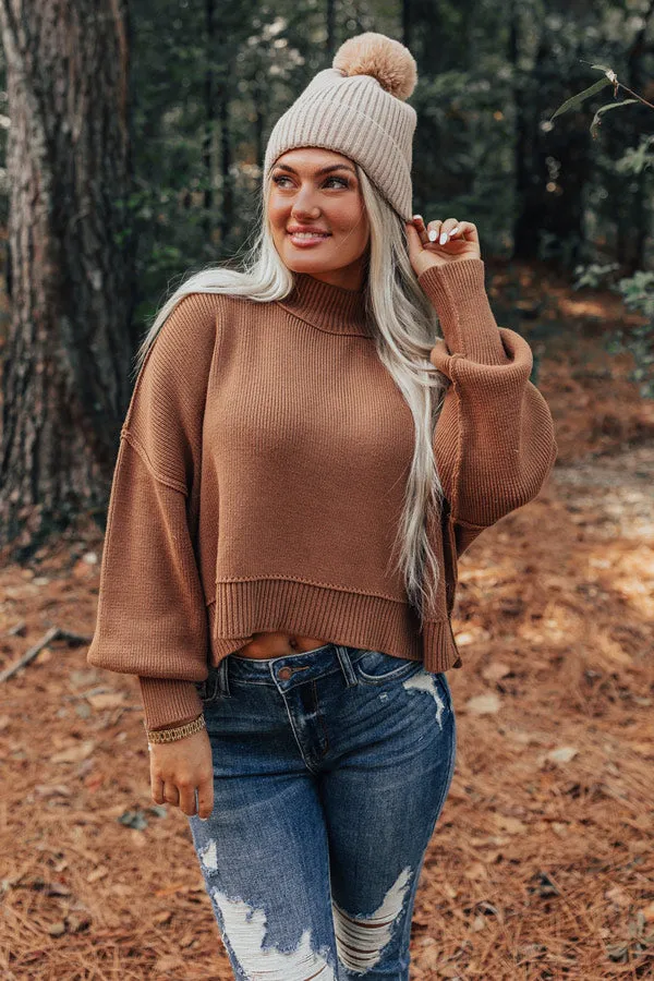 Autumn Charm Knit Sweater In Camel sold by Impressions