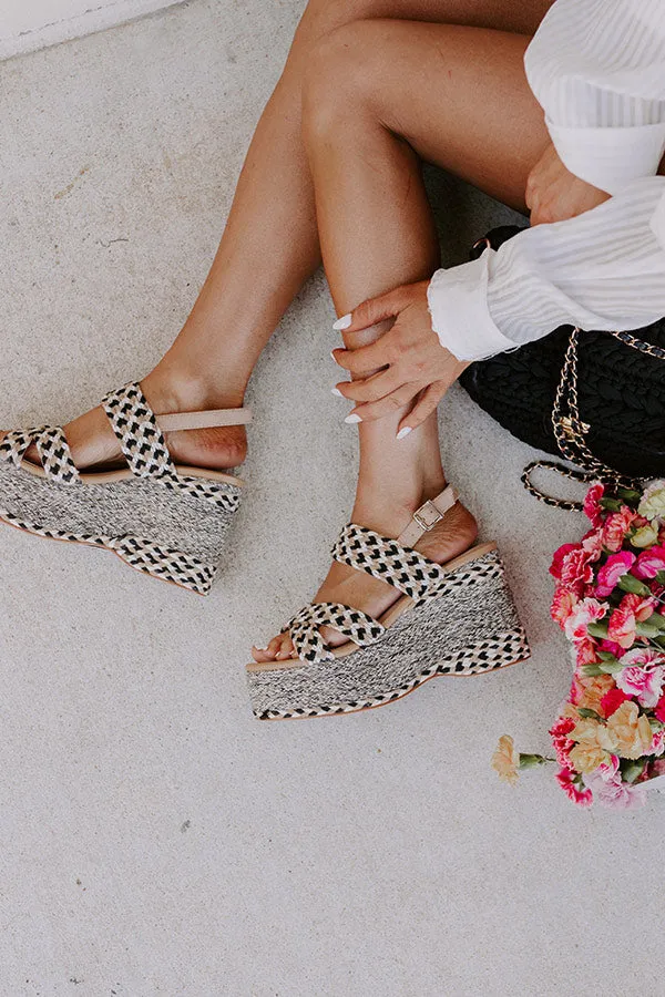 The Eloise Woven Platform Wedge in Black sold by Impressions product image thumbnail 2