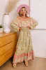 Blooming Meadow Floral Maxi in Pear sold by Impressions