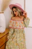 Blooming Meadow Floral Maxi in Pear sold by Impressions