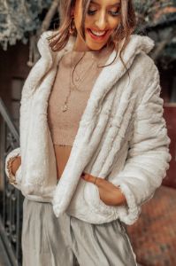 Telluride Toast Plush Coat sold by Impressions