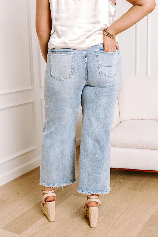 Risen Samantha High Waist Wide Leg Jean in Light Wash Curves sold by Impressions product image thumbnail 4