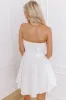Whimsical Moment Corset Mini Dress in White sold by Impressions