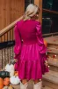 Gather The Courage Shift Dress In Fuchsia sold by Impressions