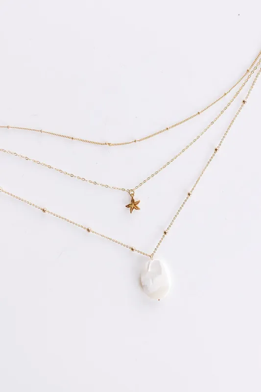 Oceanside Bungalow Layered Necklace sold by Impressions