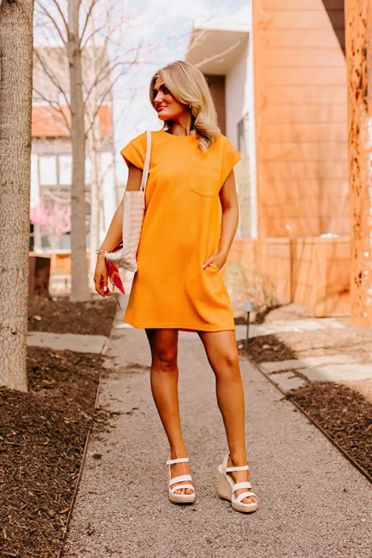 Sunny Days Shift Dress in Orange sold by Impressions