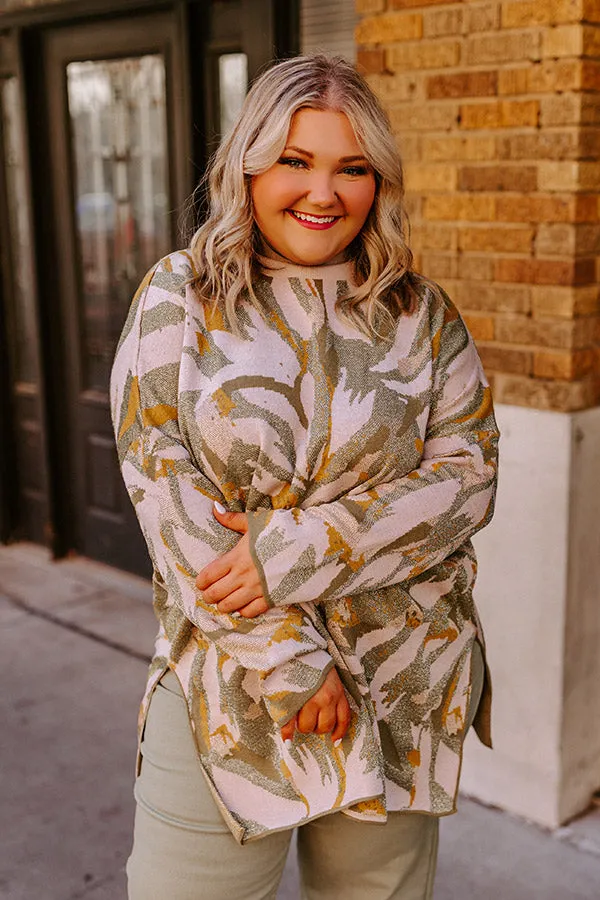 Touch Of Fall Sweater Top in Birch Curves sold by Impressions product image thumbnail 2