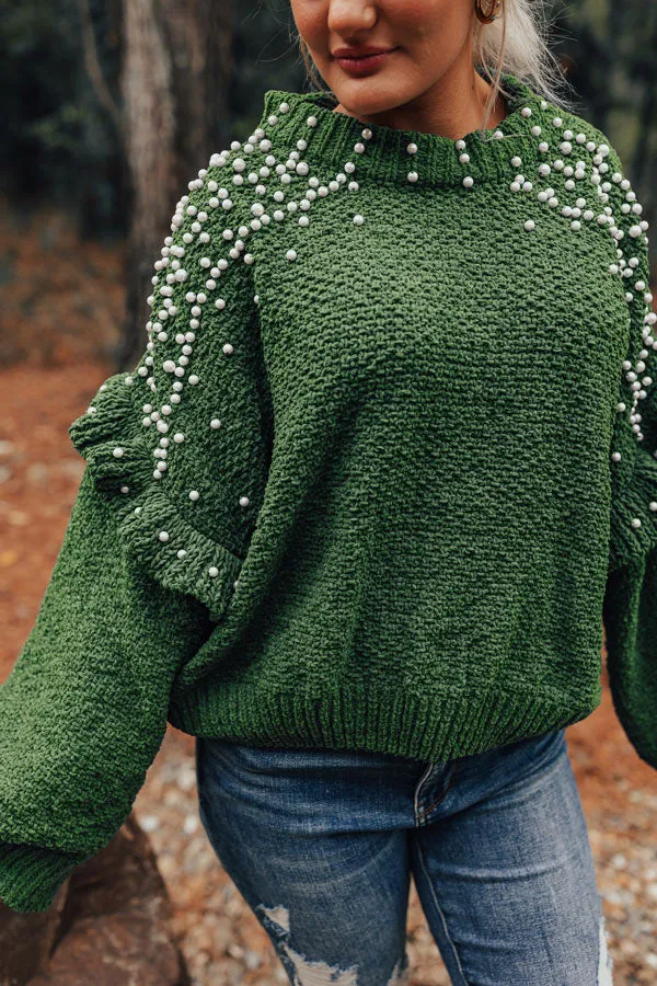 Cuddle Up With Cocoa Embellished Sweater in Green sold by Impressions product image thumbnail 2