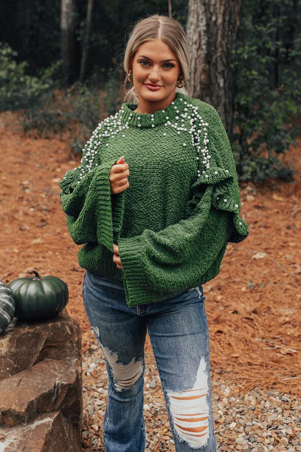 Cuddle Up With Cocoa Embellished Sweater in Green sold by Impressions product image thumbnail 4