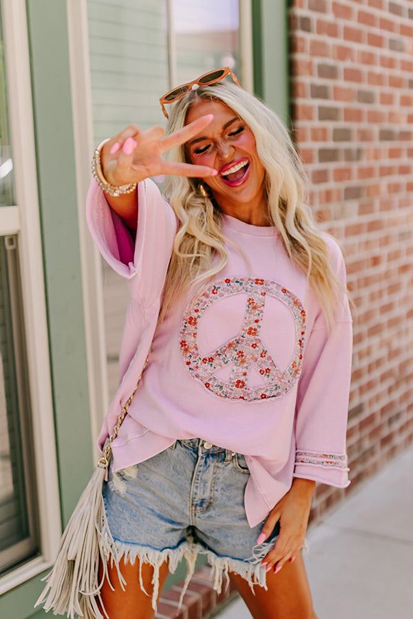 Protect Your Peace Top In Lavender sold by Impressions product image thumbnail 4