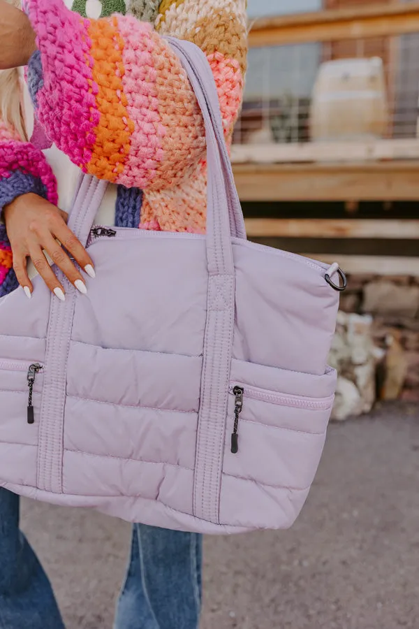 Sharp Witted Quilted Tote In Lavender sold by Impressions product image thumbnail 2