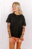 Casual Twist  Embroidered Tee in Black sold by Impressions