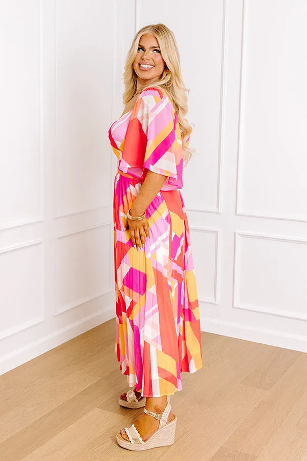 Sunshine and Sorbet Pleated Midi Curves sold by Impressions product image thumbnail 3