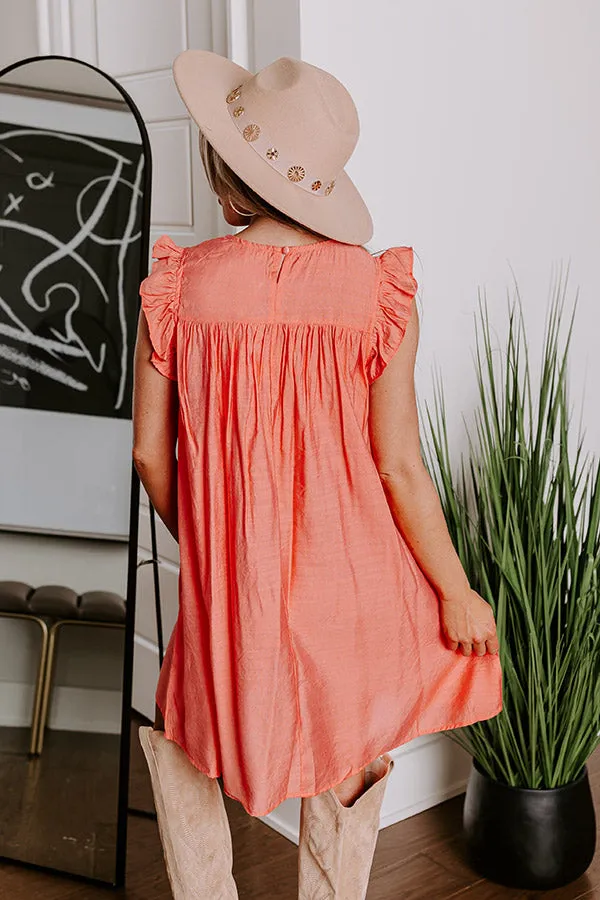 Saltwater Sunrise Shift Dress In Peach sold by Impressions product image thumbnail 5