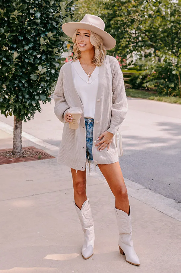 Swift And Chic Cardigan In Taupe sold by Impressions product image thumbnail 5