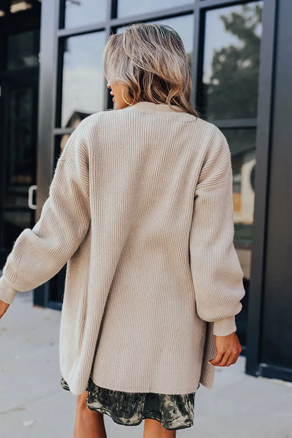 Swift And Chic Cardigan In Taupe sold by Impressions product image thumbnail 3