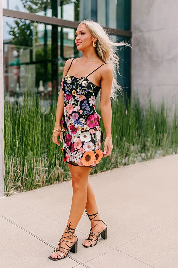 Stunning Views Embroidered Mini Dress In Black sold by Impressions product image thumbnail 2