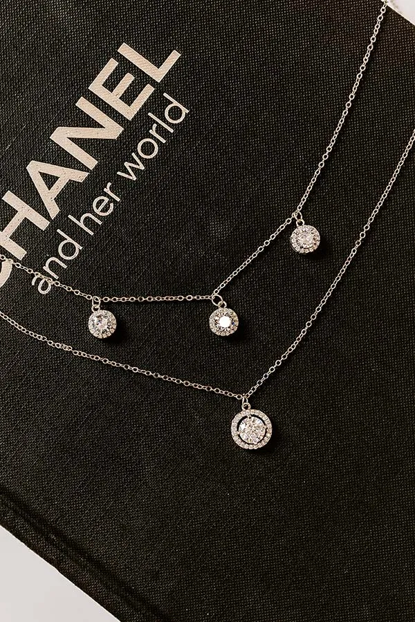 All The Sparkles Layered Necklace in Silver sold by Impressions product image thumbnail 2