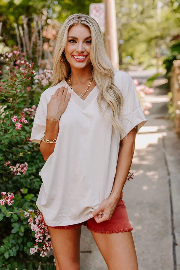 Casual Meetup Oversized Tee in Birch sold by Impressions product image thumbnail 3