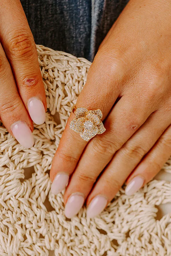 Floral Engagement Ring In Gold sold by Impressions product image thumbnail 2